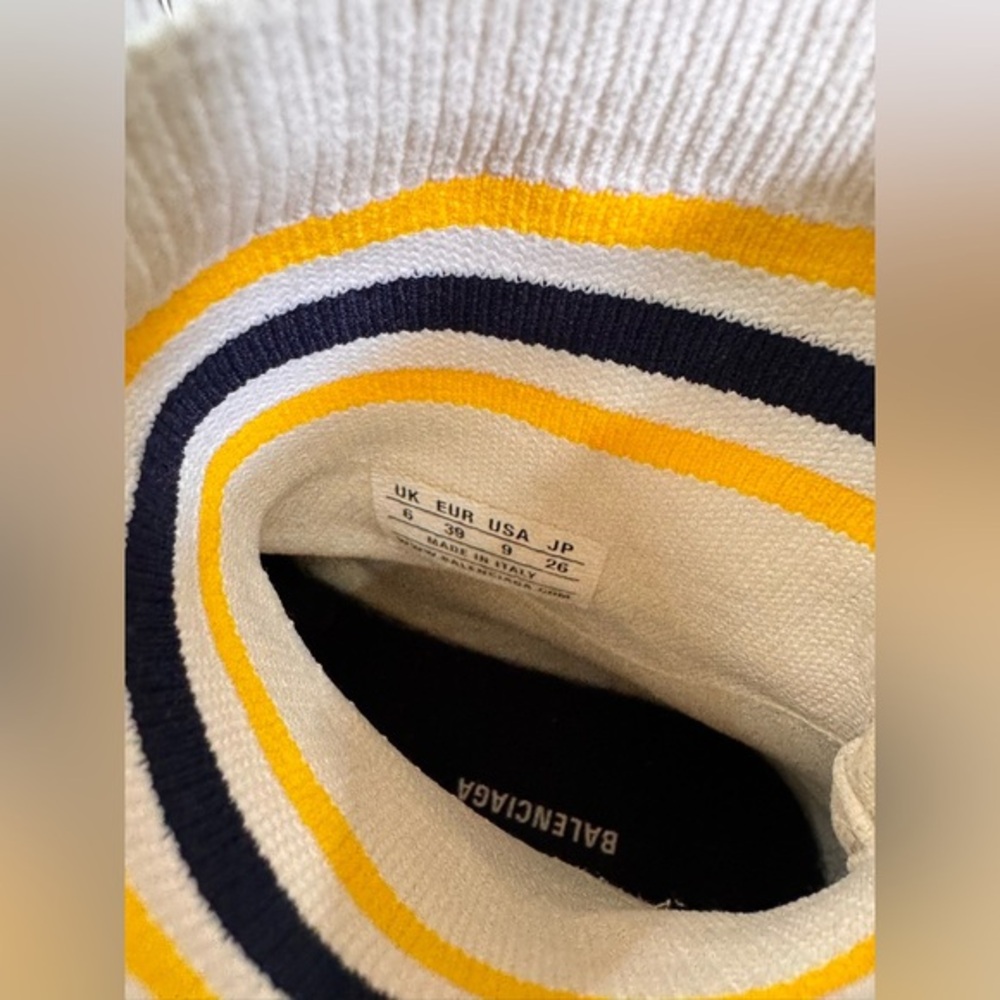 Balenciaga‎ Speed 2.0 Recycled Knit Sneaker White Sock Sneakers size EUR 39 - Picture 11 of 16